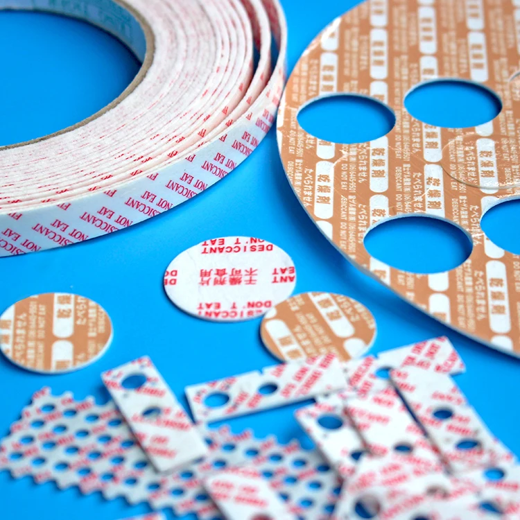 
natural plant fiber card desiccant sheet for shoes, food, pharmaceutical packaging 