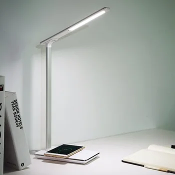 Multi-function LED Lamp dimmable  USB Desk Lamp Qi Wireless Charger Desk Lamp