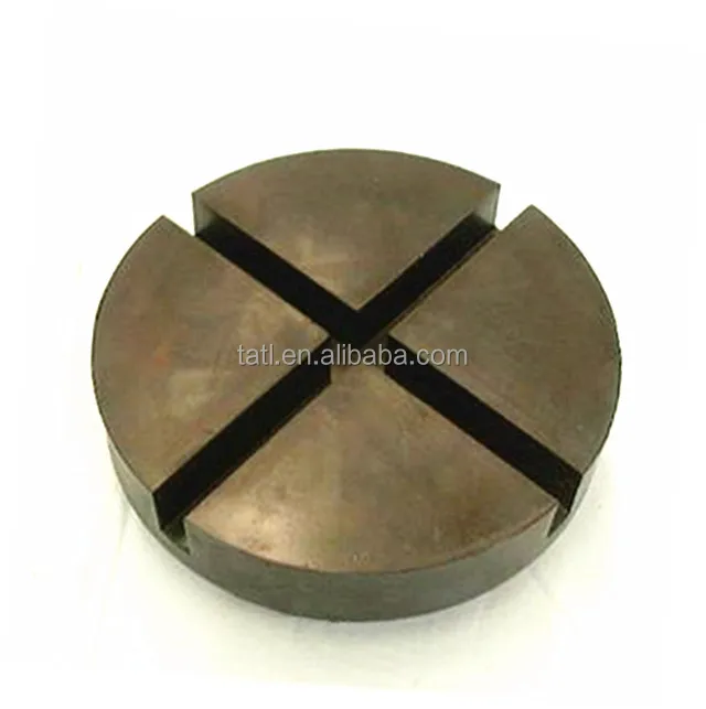 Solid rubber jack pad for car jack