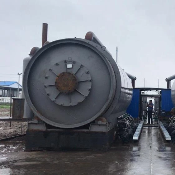 Used rubber tyres extracting oil plants recycle tyre to fuel oil with free installation