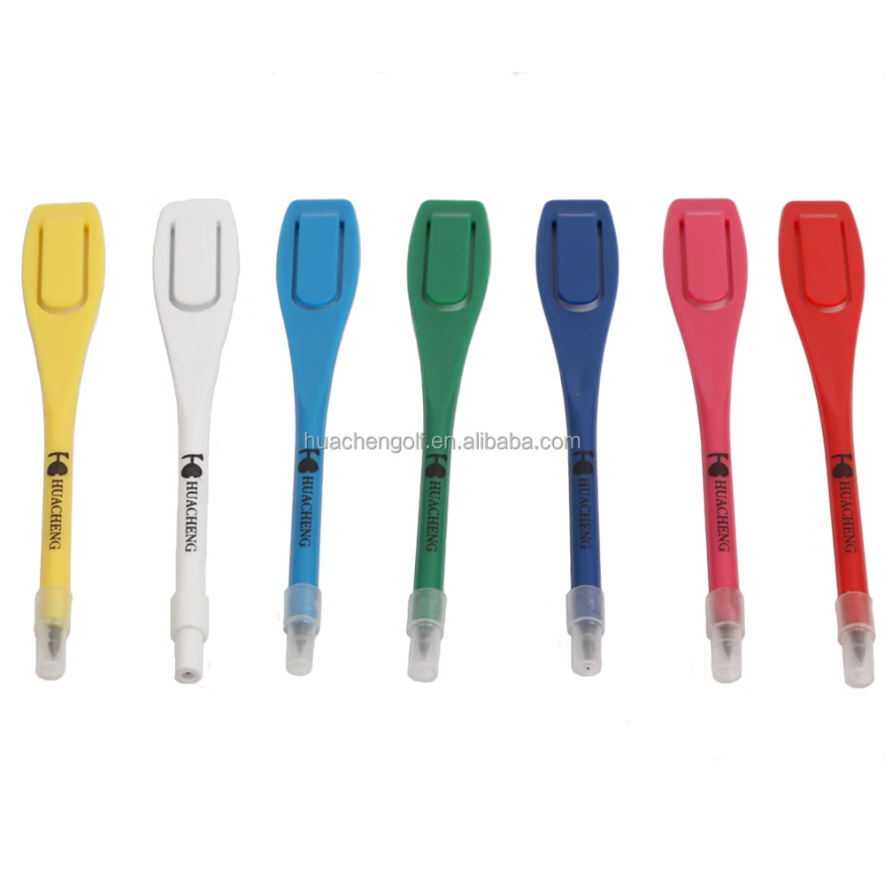 2019 New Cheap customized logo print plastic colorful mini golf pencil