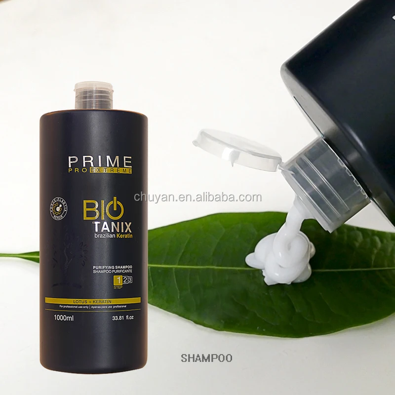 
Wholesale Factory OEM Service Brazilian Protein Keratin Prime Bio Shampoo Purifying Sulfate Free Paraben Free 1000ML 