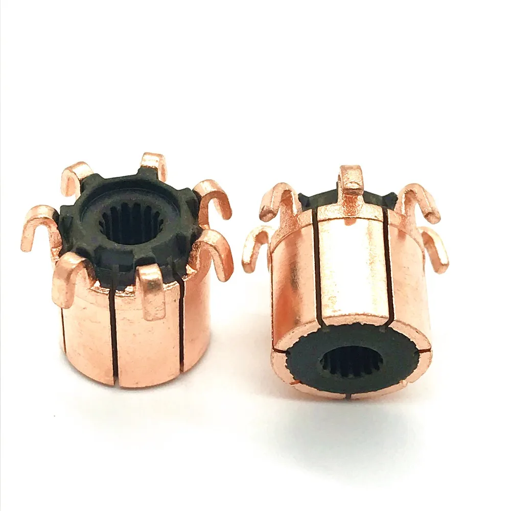 small dc motor mini 7 bars hook type commutator