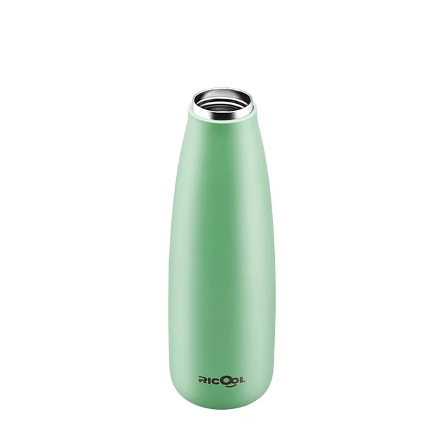 umbottle 500ml Rubber Painting Double Wall Cola Shaped Stainless Steel Sport Water Bottle Flask