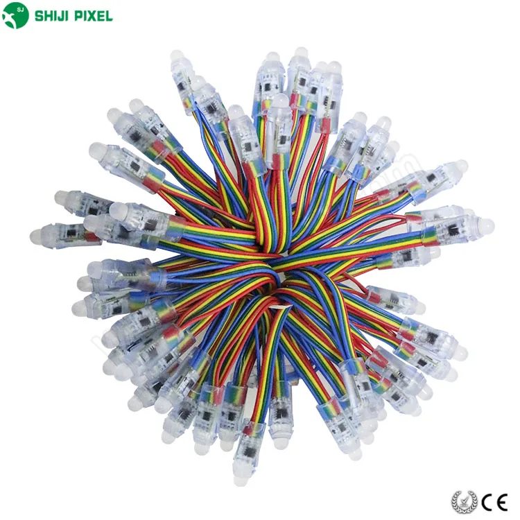 
Trade Assurance 5V 12V Digital Colorful DMX Led Lighting 12mm Point Source UCS512 Bullet Pixel Led Light 