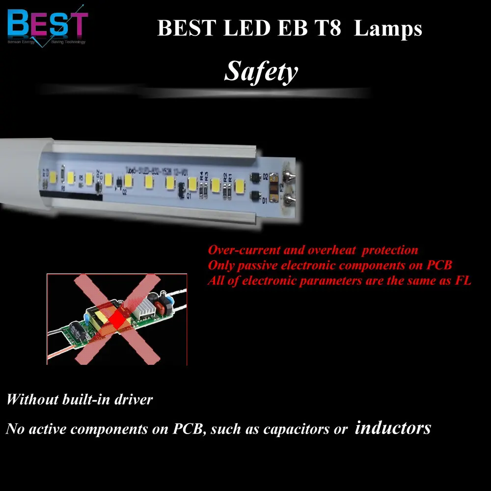 
LED T8 Lamps G13; Retrofit LED Lamps T8 G13: Suitable ECG T8 Lamps 