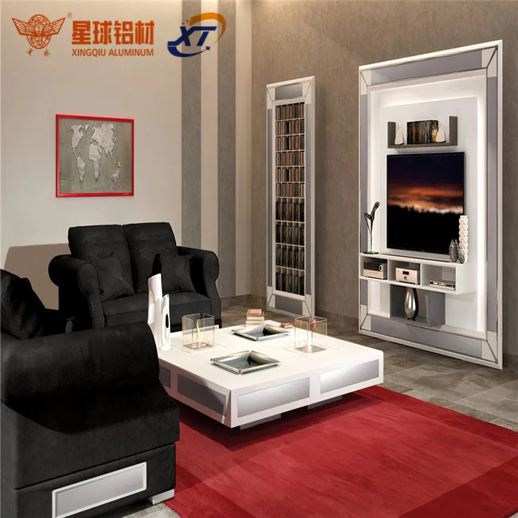 aluminium frame aluminium box profile for television/custom aluminium tv stand factory/brushed anodized aluminium tv frame