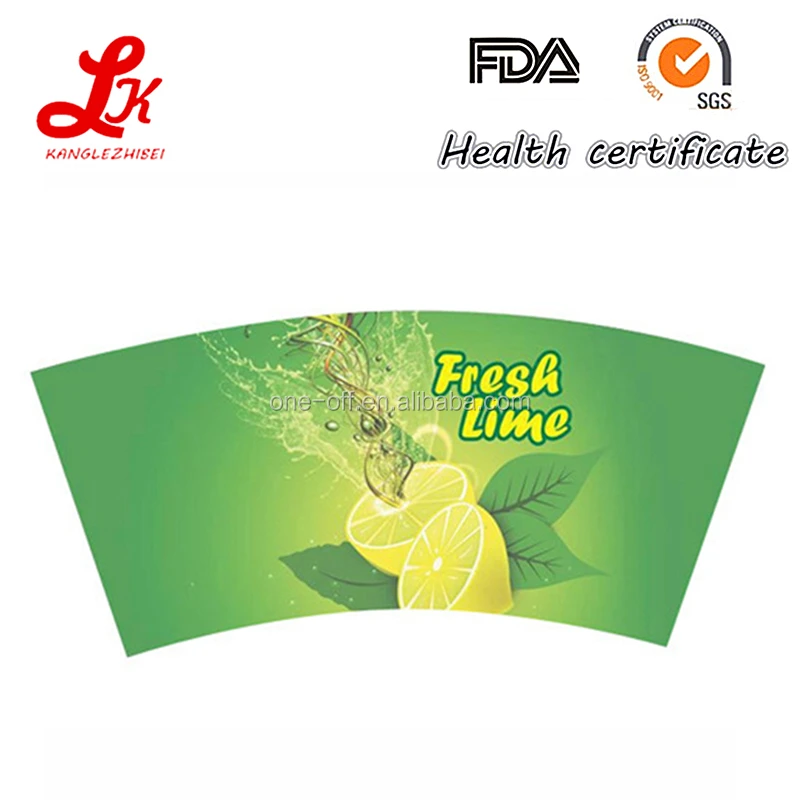 flexo printing waterproof food grade paper cup fans, paper cup raw material