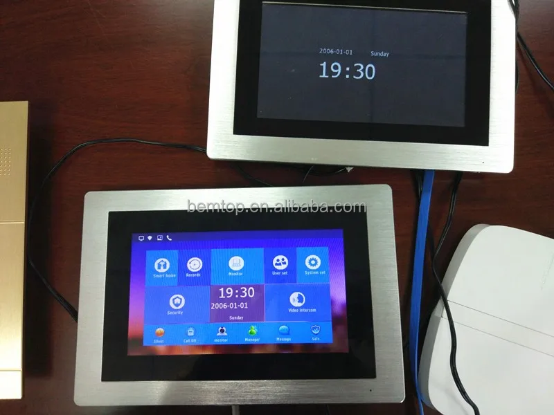 
Code/RFID Card/Indoor Monitor Unlock and Mobile APP Remote Access Multi Apartment Video Door Phone Intercom System for Building 