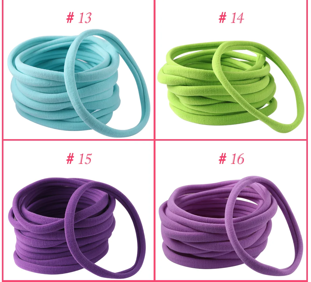 50pcs/lot , 1cm Mini Nylon Elastic Bands Girl Hair Accessories Kid Ponytail Holder Children Fashion DIY Handmade Headwear