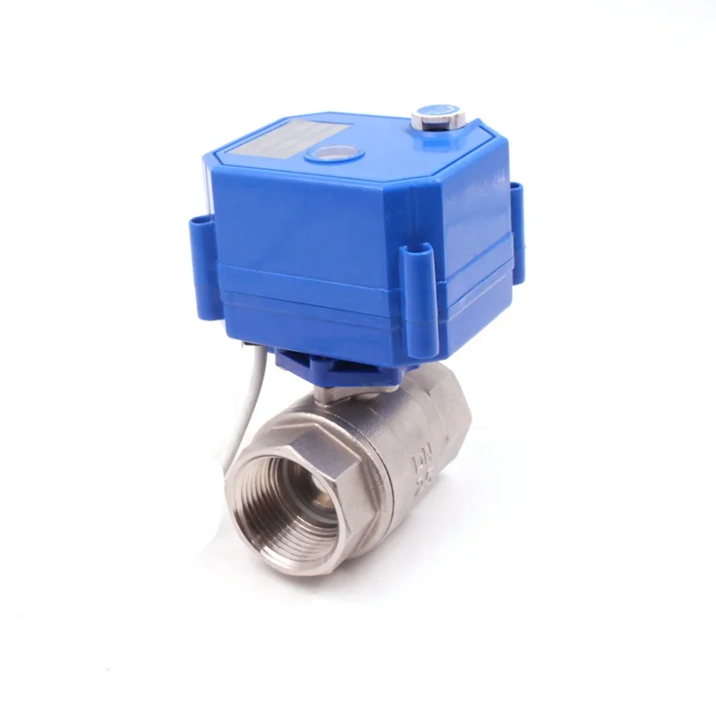 stainless steel 304 motorized valve manufacturer electric water valve mini electric actuator water control ball valve