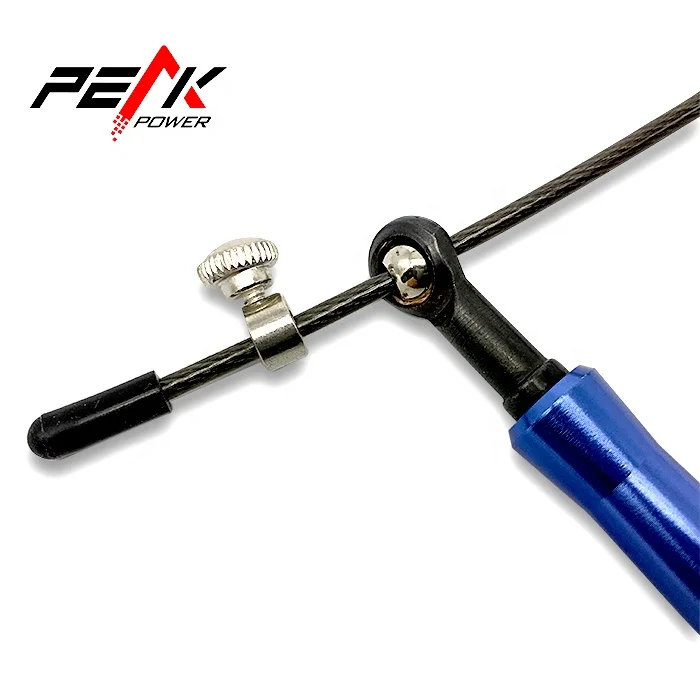 Custom Logo High  Quality Adjustable Aluminum Handle Skipping Cross Rope