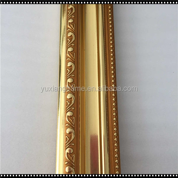 wholesale gold color picture frames for ps photo frames moulding with embossing