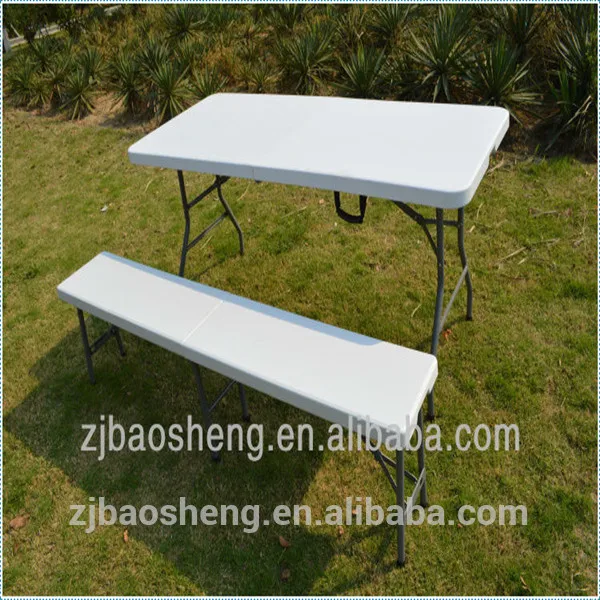 
Hot sale factory rectangle conference dinner plastic folding chair and table 