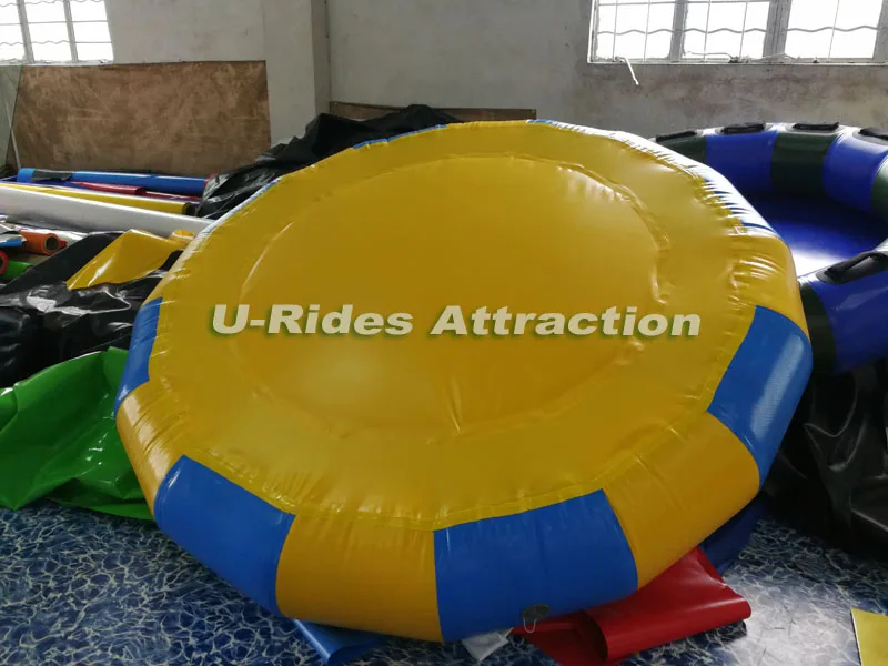 water game custom packraft swim water river raft 2m raft with rubber handle For commercial use water slide inflatable raft slide