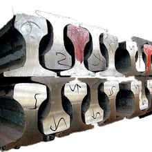 QU100/KP100 Crane Rail with weldable rail clamp and rubber pad