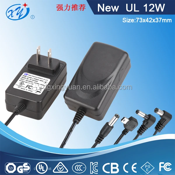 Xingyuan Electronics Dowel In Power Adapter 12V 1A AC/DC Switching Power Supply High Quality