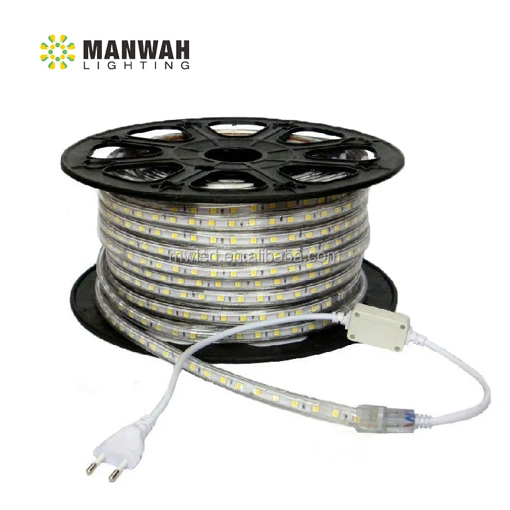 Лидер продаж от китайского производителя 50 м Светодиодная лента 110 В/220 В/230 В медная печатная плата 5050 SMD контроллер декора ландшафта сертифицирован ROHS