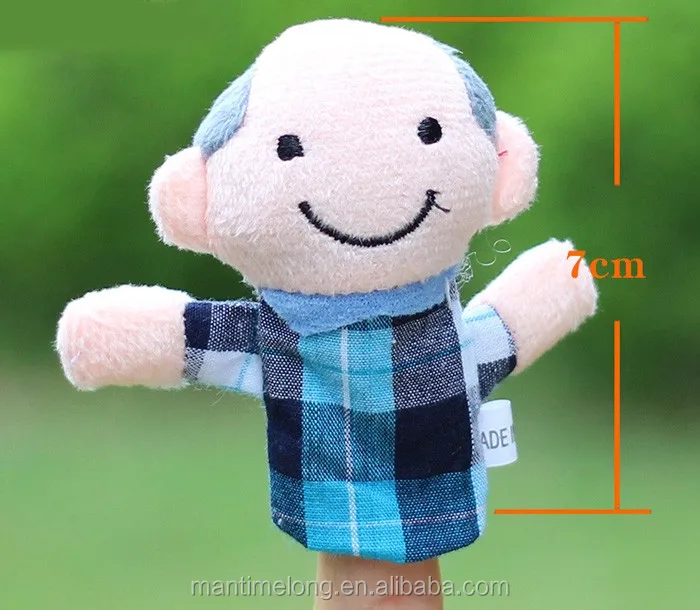 Family Plush cloth art finger puppets hand puppets toys parent-child