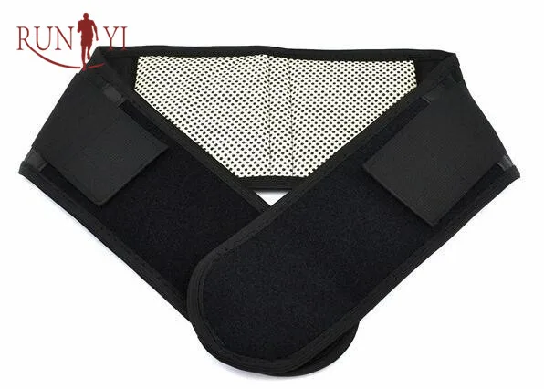 Amazon Hot Selling Adjustable Tourmaline belt Self-heating Magnetic Therapy Waist Support Belt