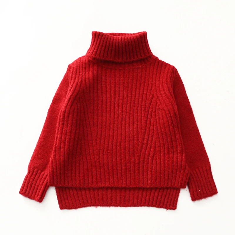 
DRLEBE1807B17 New fashion kids warm sweaters children solid sweater knitting boys sweater kids 