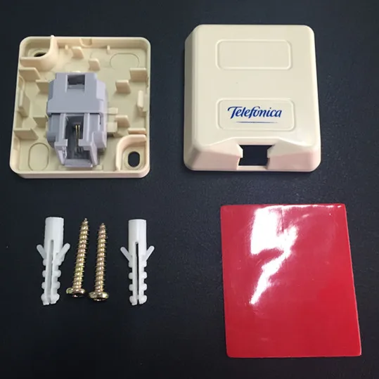 Telephone modular box RJ11 modular jack