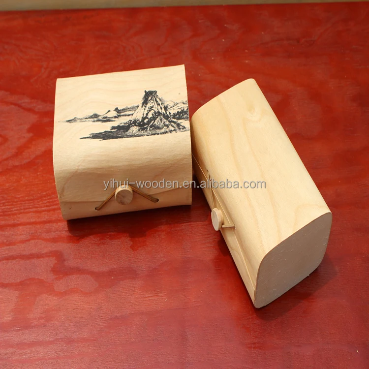 nature wood tea box gift box for storage and packaging