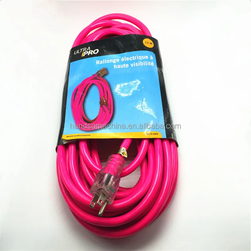 SJEOW Extreme Heavy Duty Cold Weather Indoor/Outdoor - Lighted LED Plug, Oil Water Weather Resistant extension cord