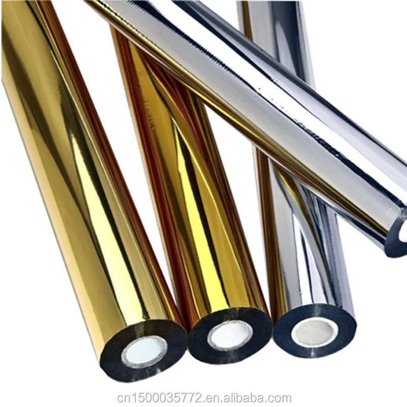 
JinXinYang 12 colors Rolls Hot Foil Stamping Paper Heat Transfer Anodized Gilded Paper gold foil paper 