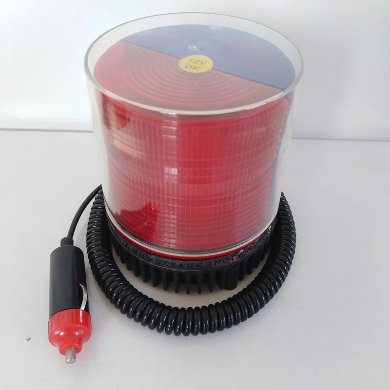 Hot Sales Magnet  Double Color Outer Cover Car Amber LED Flashing Warning Light for Forklift Truck