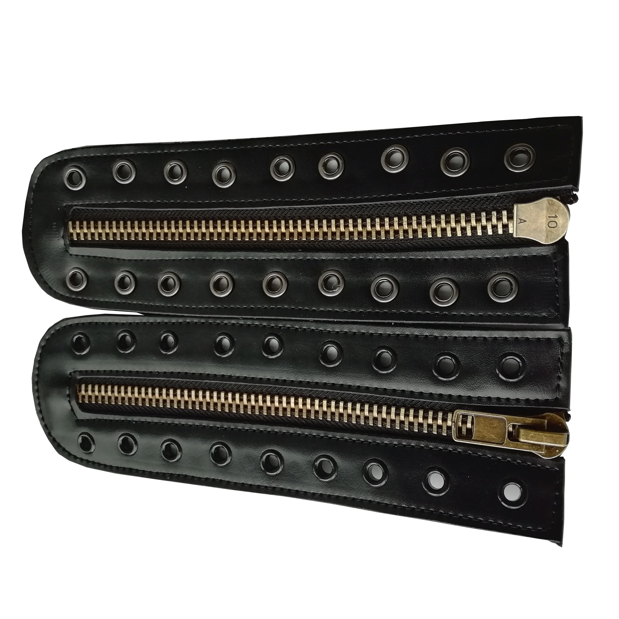 Wholesale High quality 9 hole copper zipper boots military