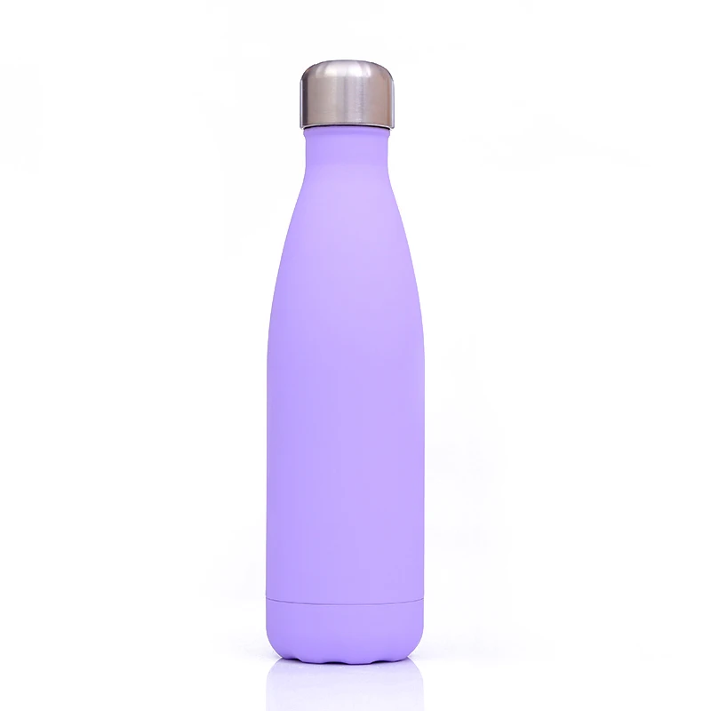 
Promotional Rubber Paint 500ml Double Walled Vacuum Insulated 8/18 Pro Stainless Steel Cola Water Bottle Custom Logo 