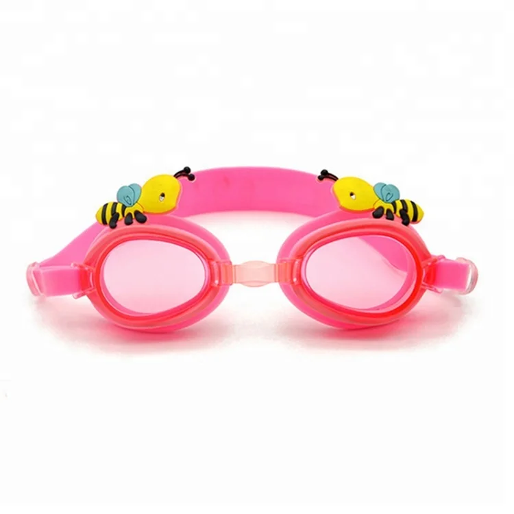 swimming goggles with anti-fog silicone comfortable fit animal shape boys girl swim goggle for kids