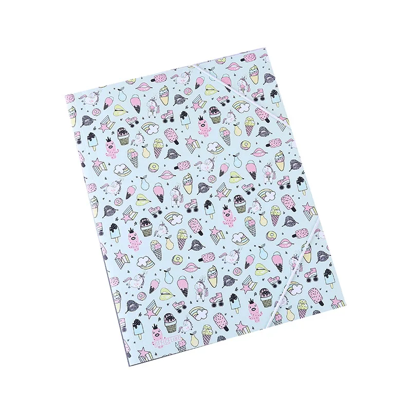 High Quality Candy Color Multifunctional File Folder Plastic Clipboard Exam Paper Document Folder School Supplies