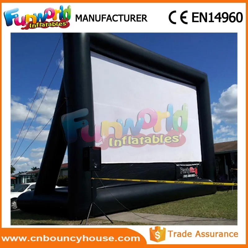 Portable inflatable billboards advertising cinema screen inflatable movie screen