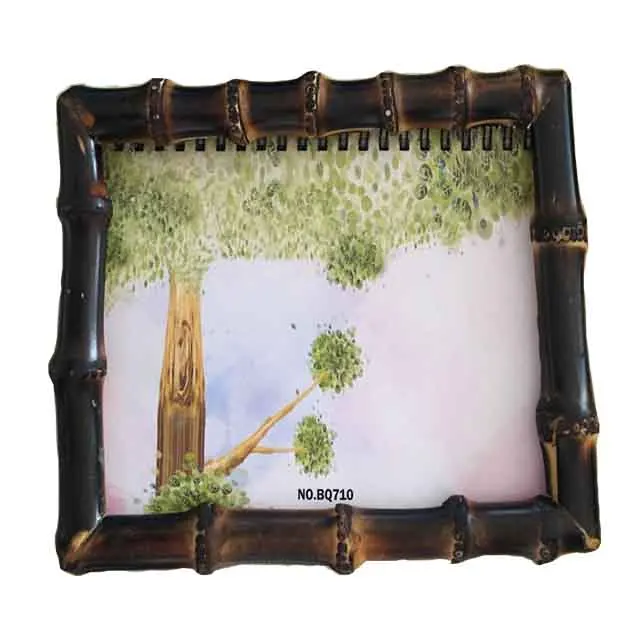 Натуральная Красивая бамбуковая рамка для фотографий