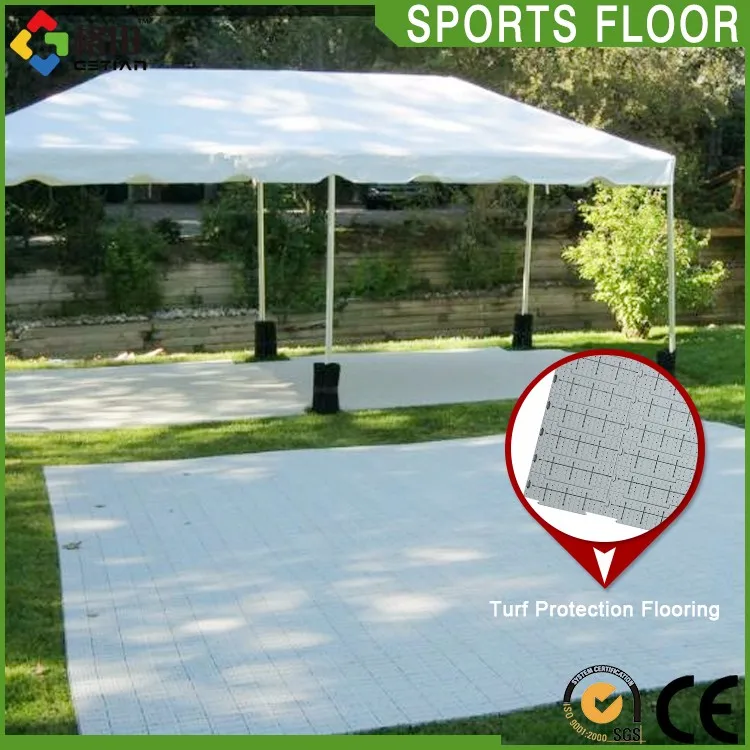 CE Standard pp rollable event flooring,ground protection flooring,protection polypropylene plastic floor for event and concert
