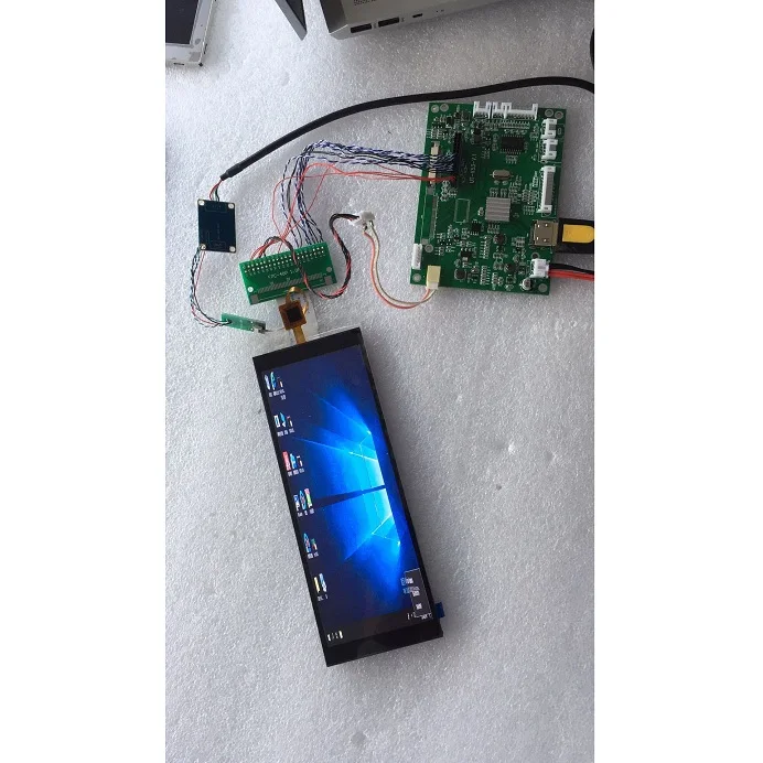 6.86 inch IPS 1280x480 stretched bar lcd with controller board