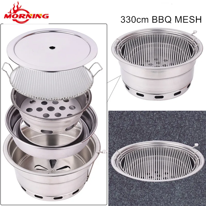 commercial  smokeless cast iron korean bbq portable grill charcoal grill table for bbq buffet