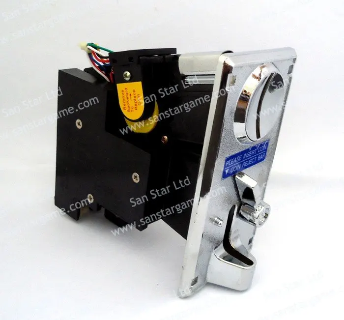 Coin selector mechanical multi coin acceptor selector