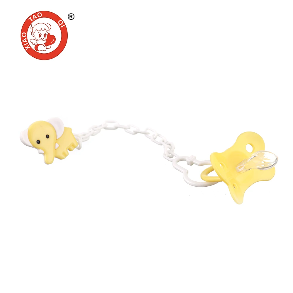 Clip  Nipple Pacifier  Large Plastic for Baby Heart Standard BPA Free Animal nipple
