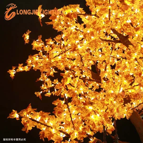 2544 led 3m high simulation led maple tree light for Christmas decorations