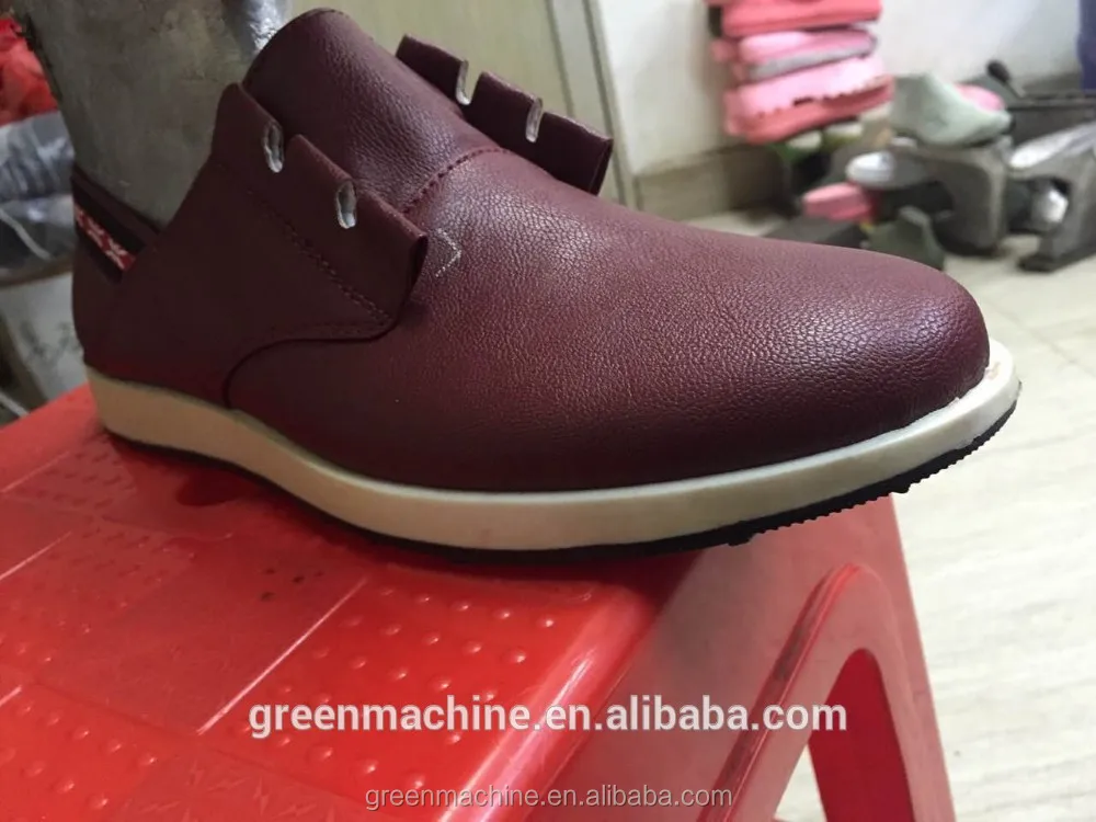 Rotary full automatic leather shoe footwear making machine