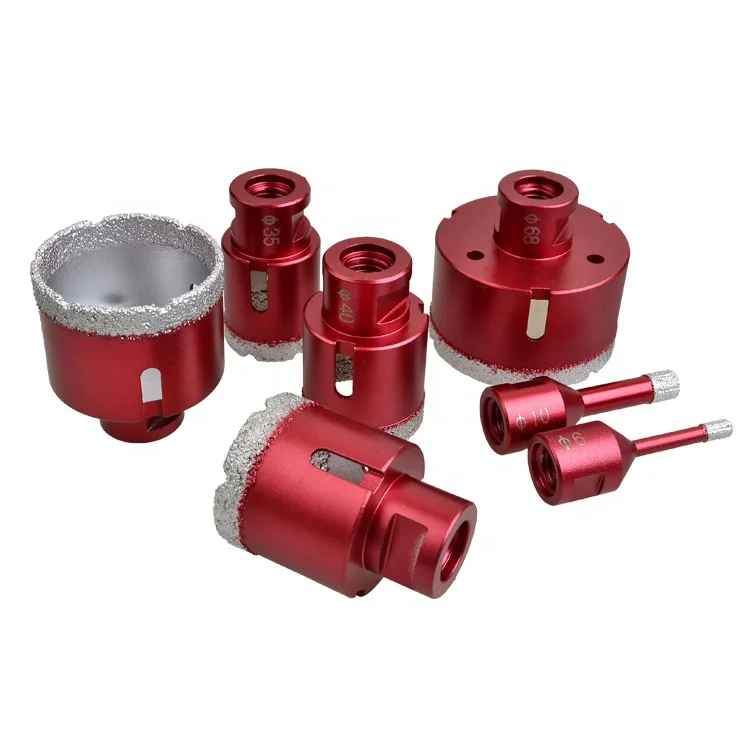 M14 6mm -100mm Vacuum Brazed Drilling Core Bits Coated Diamond Hole Saw Drill Bits For Tile Marble Granite