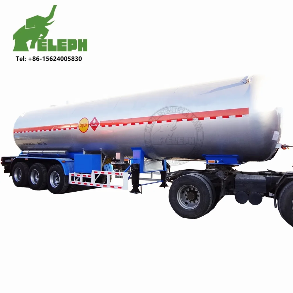 Size Optional Propane Butane Transport Truck Semi Tank Trailer LPG  Gas Tank for Zimbabwe