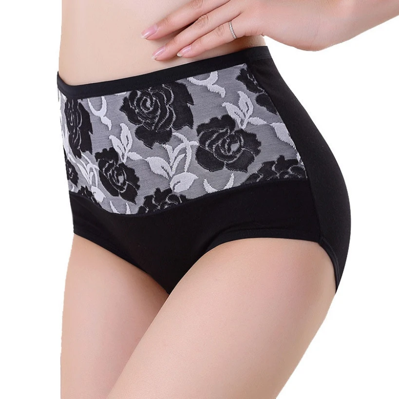 Amazing High Waist Lady Women Briefs Sexy Panties Woman Underwear Cotton Underpants Plus Size