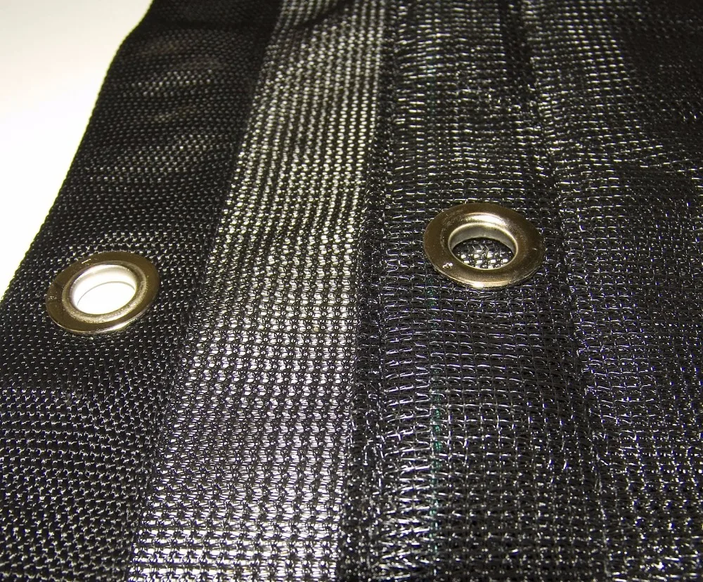 10x12ft blind canopy sun shade sail 70% with eyelets reinforced black mesh tarp for trailer cover rectangle  privacy shades