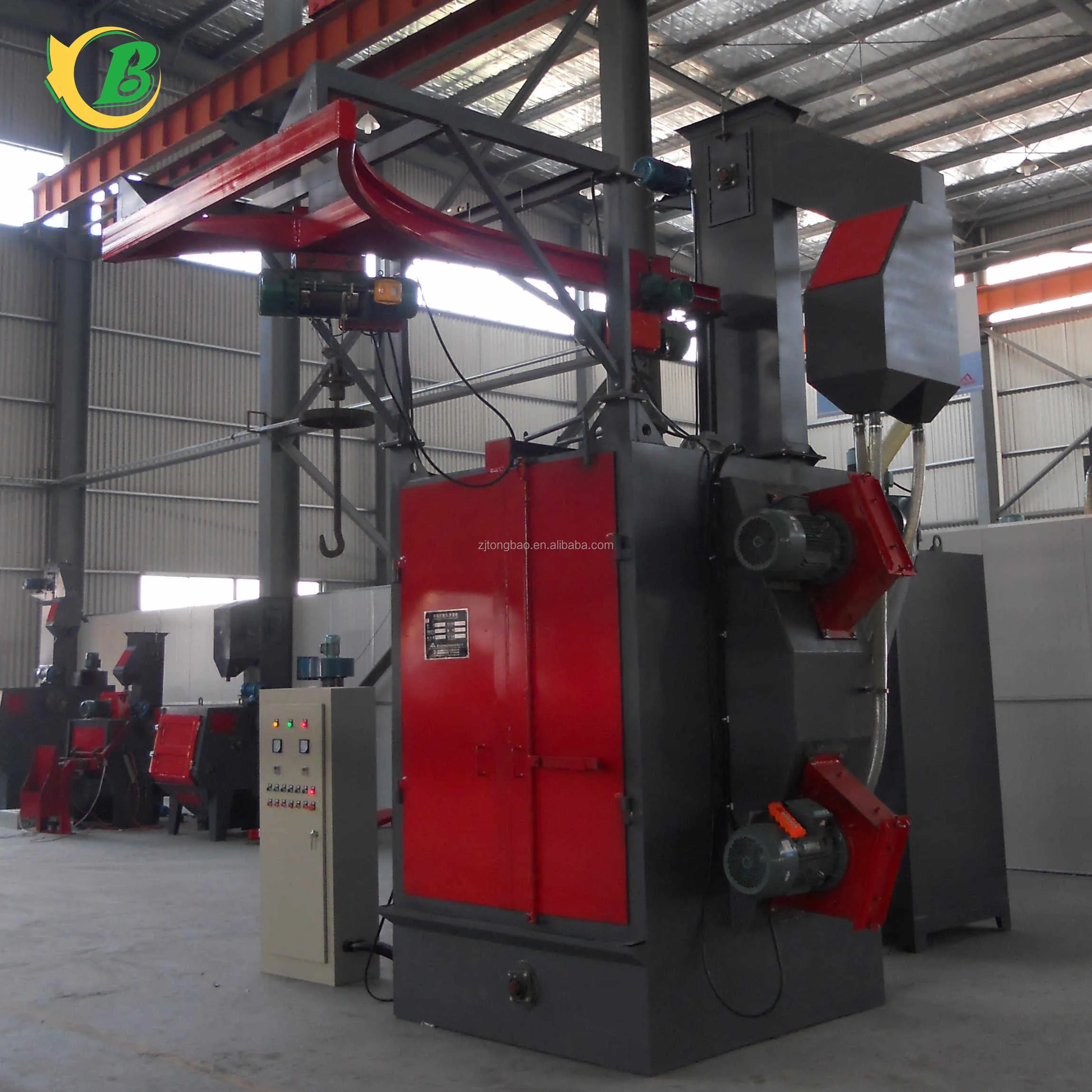 Double hook shot blasting machine/Shot blasting cleaner/Sandblasting equipmen/Double Hanger Spinner Hanger Hook Type