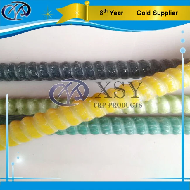 
China Supplier FRP Fiberglass Plastic Coated Rebar 