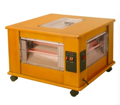 CE 2021 Hot Selling Wooden Quartz Heater With Good Quality And Safety Switch And 5 Heating Elements And 5 Heating setts 2400W
